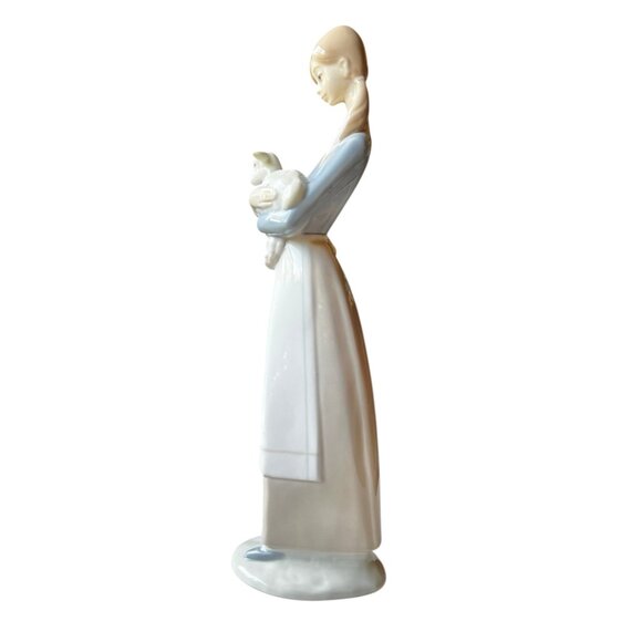 Lladro Porcelain Figurine "Girl With Lamb" 10.75" T Collectible Spain Made Art - Picture 3 of 14